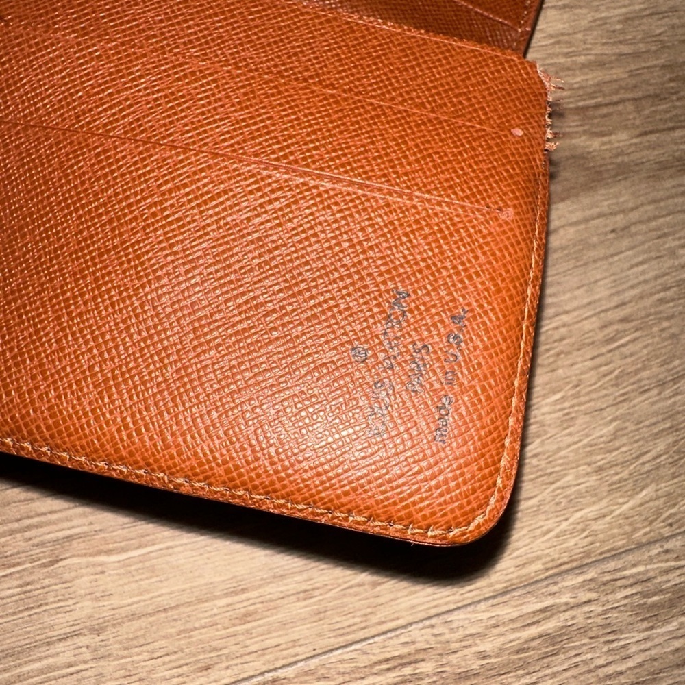 Louis Vuitton Brown and Gold Monogram Wallet - Picture 9 of 14